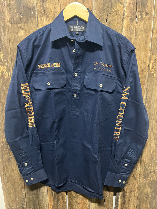 Truck'n With Tim / SM Country  1/2 Button Guys Workshirt